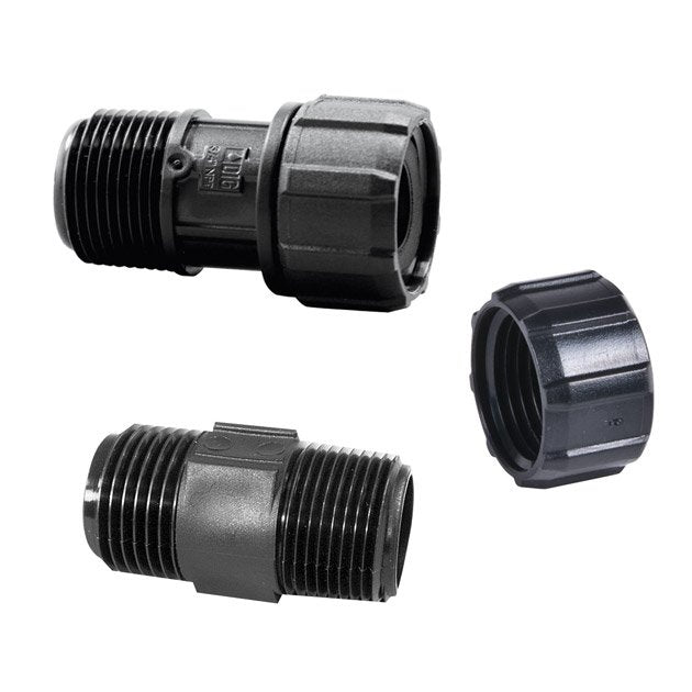 DIG 3/4 FNPT x 1/2 FNPT, Black