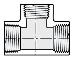 1-1/2 PVC TEE FPT SCH40