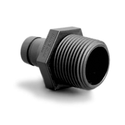 DIG 3/4 MHT male adapter .450" OD, Red