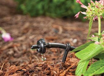 DIG PC Drip Emitter 1 GPH Pressure compnesting online button dripper, Black