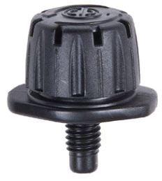 DIG Adjustable Dripper 0-10 GPH, 5 stream 180 , Black