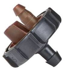 DIG Drip Emitter With Barbed Inlet .5 GPH Button Dripper, Brown