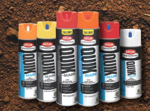 Christy-S03620, Krylon-Quick-Mark Water Based Marking Paint, Flourescent Blue, 17 OZ