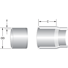 ERA- 1 1/4" PVC Schedule 40 Pipe Potable Water Solvent Weld IPS ASTM D1785 - 13LF Bell Ended- Import