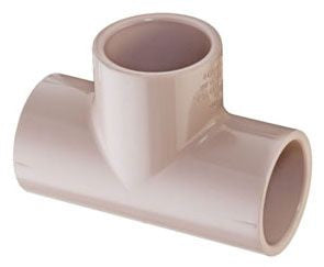 1" PVC UVR Tee SSS Sch 40, Color Beige