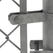 Metal bracket on a white background