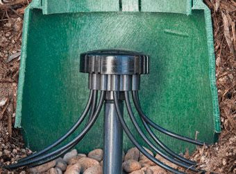 DIG Drip Emitter 12-Outlet Manifolds Kit Assembly With 2.2 GPH per Outlet, Green