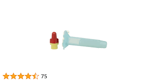 Small plastic tool with red, yellow, and blue components on a white background
