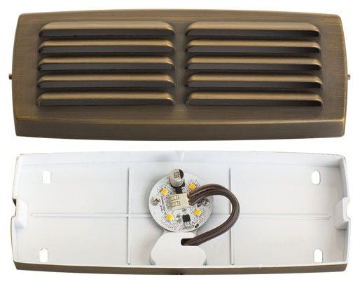 AMP- AHS-6300-25-BBZ, Safe-Step Pro LED Step Light Cast Brass Fixture