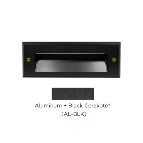 Black metal product with 'Aluminum + Black Cerakote' text on a white background