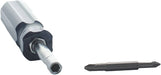 Metal drill bit and chuck on a white background
