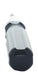 Black and silver dental tool on a white background