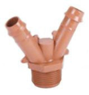  3/4" Male Y Adapter x Barb Y