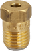 Brass fitting with threaded end