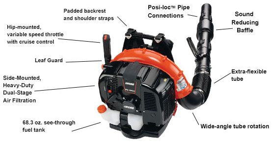 Echo PB-760LNH, Blower 63.3CC BPACK W/HIP MT