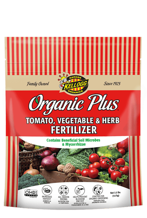 KELLOGG- 3000 Garden Organic Fertilizer Tomato, Vegetable & Herb, 4-6-3