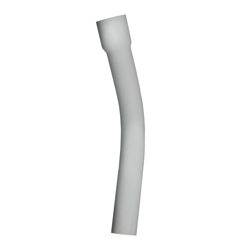 Gray Rigid plastic conduit elbow fitting 