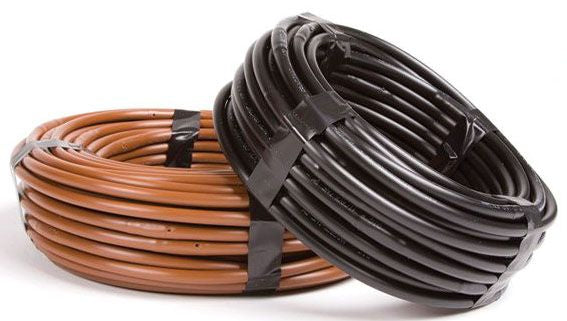 DIG Series 1/4" Non PC Dripline, 9 (23) Spacing, .52 GPH .170" ID x .250" OD, 100' Black