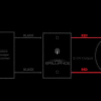 Diagram of a power outlet with labeled parts on a white background
