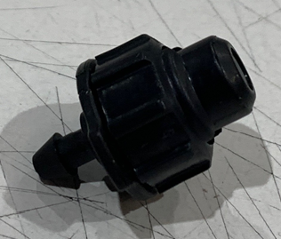DIG- 50-500-35, EXL Series Fogger with 1/4" BARB, 3 GPH, BLACK BODY, Gray Nuzzle