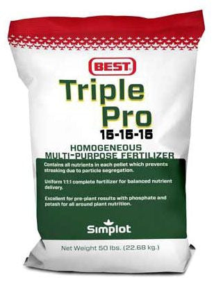 Best Fertilizer Triple Pro 15-15-15 / 50Lb Bag