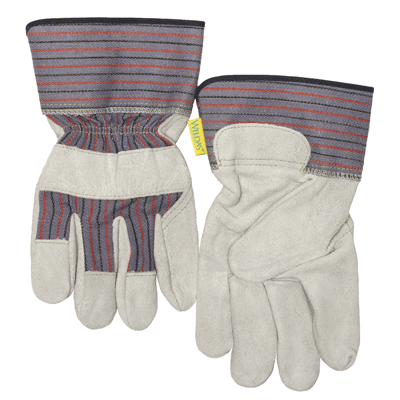 Christy-Leather Double Palm Work Glove, Safety Cuff-Large