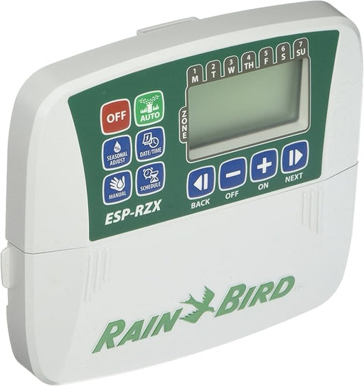 Rain Bird ESP-RZX irrigation controller on a white background