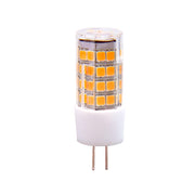 LED light bulb with a white base on a white background