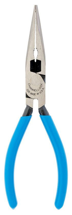 Christy- 326G, 6" Side Cutting Long Nose Pliers With Cutter Channellock