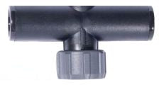 DIG 3/4 FNPT swivel tee with washer .630" OD, Green