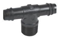 DIG 1/2 male adapter tee x 16 mm .520" ID insert connector