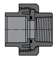 1-1/4 PVC UNION SOCXFPT FKM