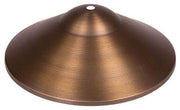 Bronze-colored lampshade on a white background