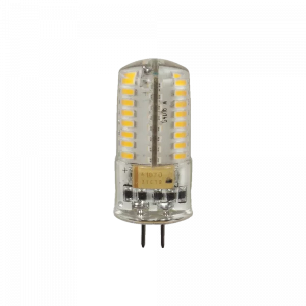 LED light bulb on a white background