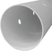 White plastic Drainage pipe with holes on a it