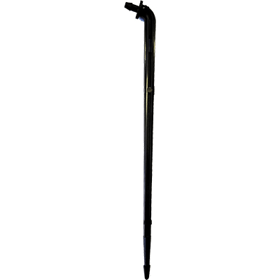 DIG 6 stake with barb for 1/8 distribution tubing, Black
