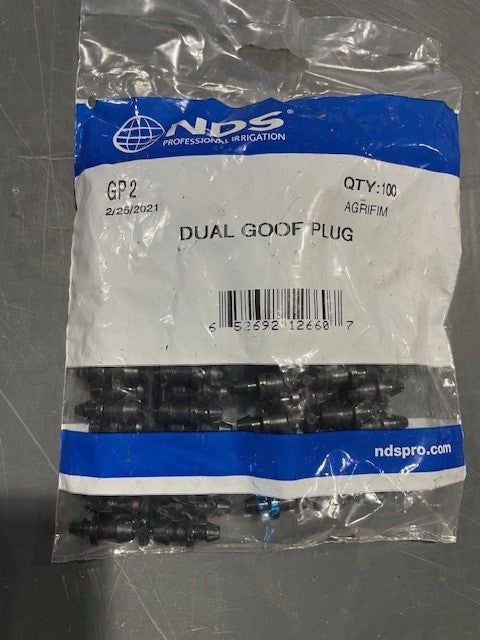 NDS-GP 2, Dual Goof Plug(100/Pack)