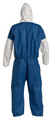 DuPont S-11495B-L, Tyvek coveral with hood bulk pack Large