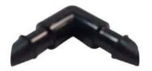 NDS-EL 250, Insert 1/4" Elbow Barbed X Barbed Black/EA