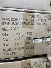 PVC REDUCING COUPLING SOC SCH40