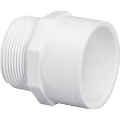 436-074, 1/2X3/4 PVC RED MALE ADAPT MPTXSOC SCH40