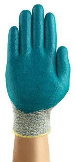 Ansell heavy duty 11-501 coated kevlar cut resistant gloves, Large