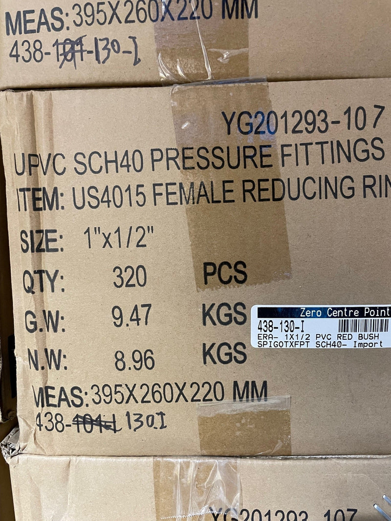 PVC REDUCING BUSH SPIGOTXFPT SCH40