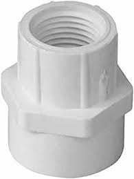 435-102, 3/4X1 PVC RED FEM ADAPTER SOCXFPT SCH40