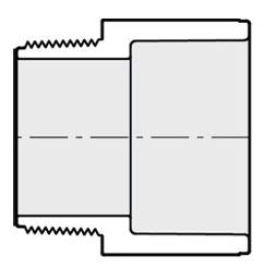 436-010, 1 PVC MALE ADAPTER MPTXSOC SCH40