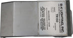B.K. Lighting, Inc. transformer with label on a gray background