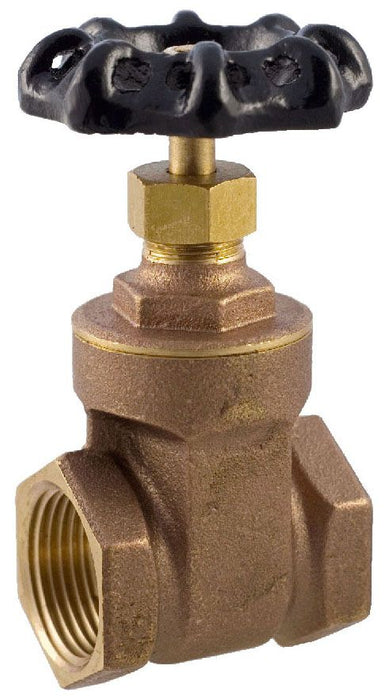 Aqualine BGC 150 1-1/2" Brass gate valve w/ wheel handle 200 WOG