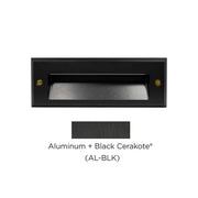 Black metal product with 'Aluminum + Black Cerakote' text on a white background