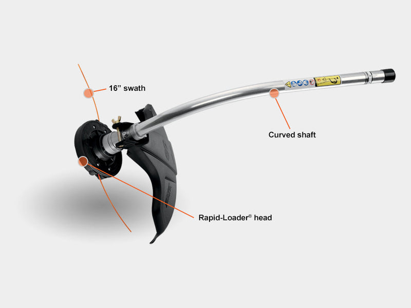  Curved Shaft Trimmer Attachment