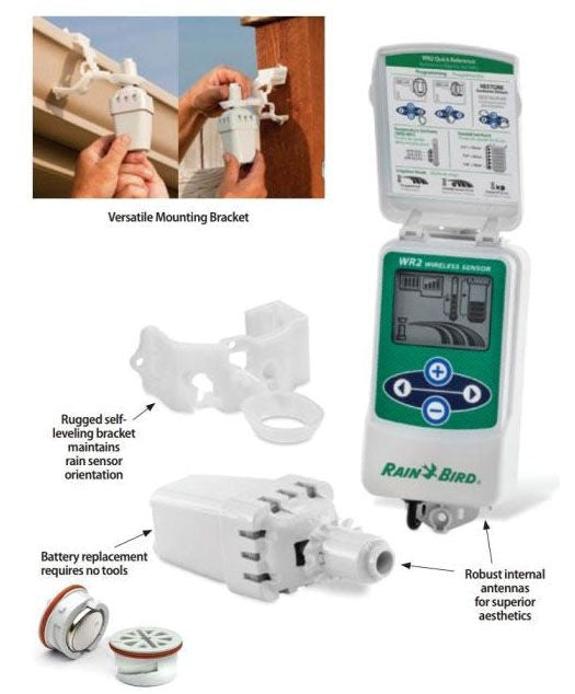 Rain Bird WR2RFC 48 Wireless Rain/Freeze Sensor System, 1 Controller